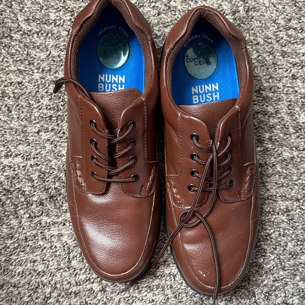 Nunn Bush Men's Rich Brown Leather Oxfords
